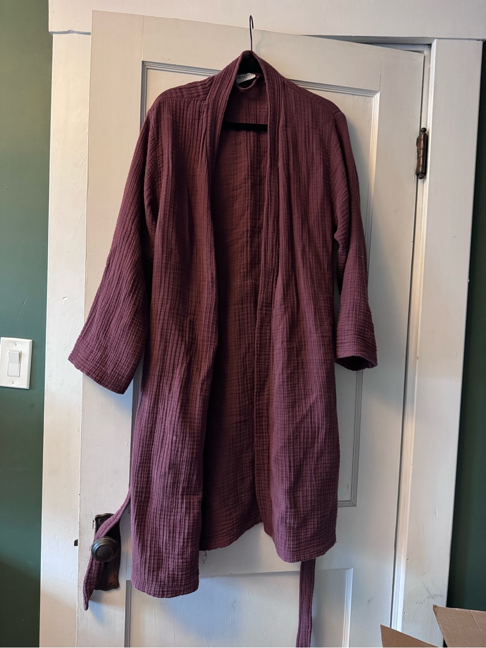 Parachute Cloud Cotton Robe in mulberry